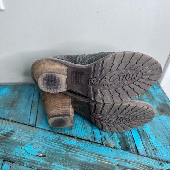 Kenneth Cole Reaction Leather Heeled Ankle Boots Size 10 - Picture 9 of 11